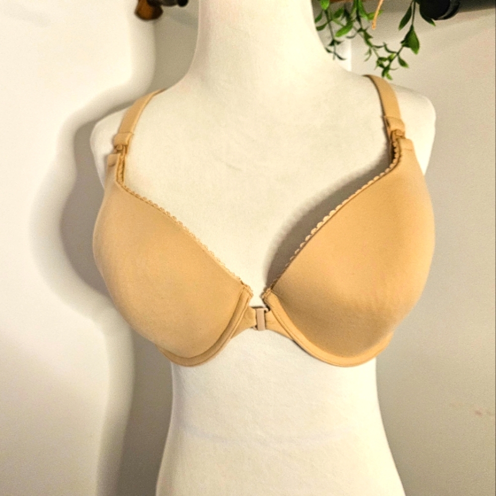 Motherhood Maternity Beige Nursing Underwire‎ Bra Size 40DD Racerback